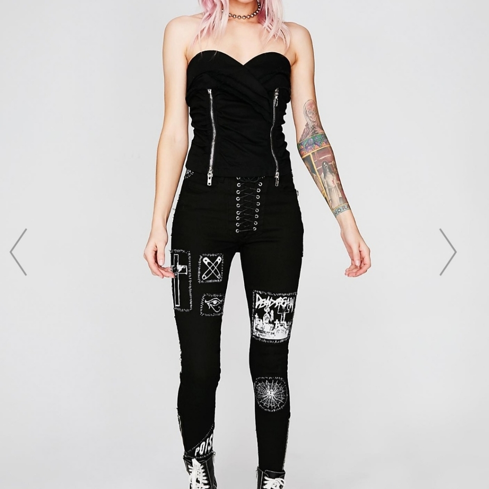 sold out DOUBLE UP ZIP BUSTIER